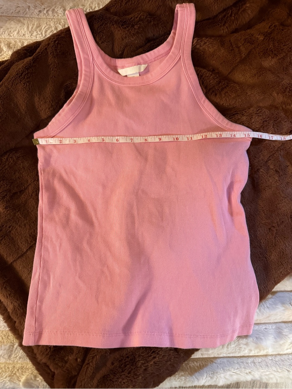 H&M Pink Rib Tank Top